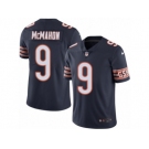 Men's Nike Chicago Bears #9 Jim McMahon Limited Navy Blue Rush NFL Jersey