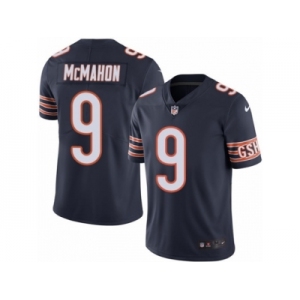 Men's Nike Chicago Bears #9 Jim McMahon Limited Navy Blue Rush NFL Jersey