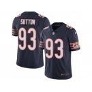 Men's Nike Chicago Bears #93 Will Sutton Limited Navy Blue Rush NFL Jersey