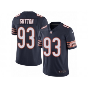 Men's Nike Chicago Bears #93 Will Sutton Limited Navy Blue Rush NFL Jersey