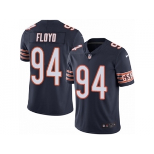 Men's Nike Chicago Bears #94 Leonard Floyd Limited Navy Blue Rush NFL Jersey