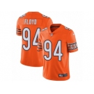 Men's Nike Chicago Bears #94 Leonard Floyd Vapor Untouchable Limited Orange Rush NFL Jersey