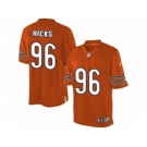 Men's Nike Chicago Bears #96 Akiem Hicks Limited Orange Alternate NFL Jersey