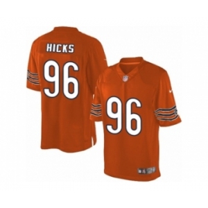 Men's Nike Chicago Bears #96 Akiem Hicks Limited Orange Alternate NFL Jersey