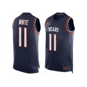 Nike Bears #11 Kevin White Navy Blue Team Color Men's Stitched NFL Limited Tank Top Jersey