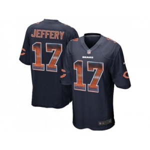 Nike Chicago Bears #17 Alshon Jeffery Navy Blue Team Color Men's Stitched NFL Limited Strobe Jersey