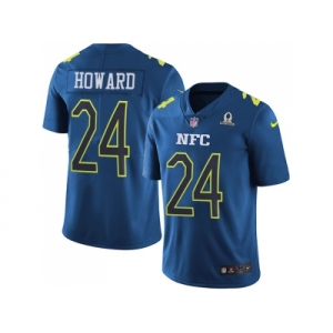 Nike Chicago Bears #24 Jordan Howard Navy Men's Stitched NFL Limited NFC 2017 Pro Bowl Jersey