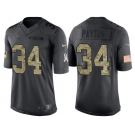 Nike Chicago Bears #34 Walter Payton Men's Stitched Black NFL Salute to Service Limited Jerseys