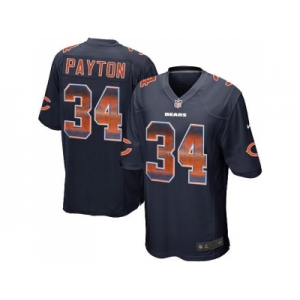 Nike Chicago Bears #34 Walter Payton Navy Blue Team Color Men's Stitched NFL Limited Strobe Jersey