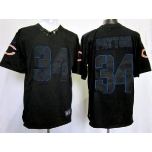 Nike NFL Jerseys Chicago Bears #34 Walter Payton Black[Nike Impact Limited]