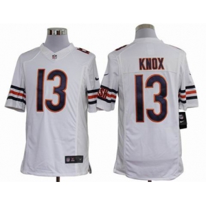 nike nfl jerseys chicago bears #13 knox white[nike limited]