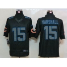 nike nfl jerseys chicago bears #15 marshall black[nike limited]