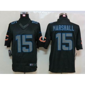 nike nfl jerseys chicago bears #15 marshall black[nike limited]