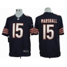 nike nfl jerseys chicago bears #15 marshall blue[nike limited]