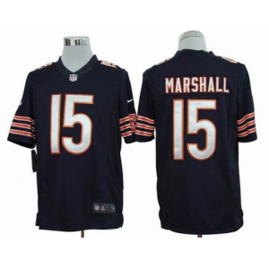 nike nfl jerseys chicago bears #15 marshall blue[nike limited]