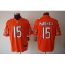 nike nfl jerseys chicago bears #15 marshall orange[nike limited]