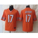 nike nfl jerseys chicago bears #17 jeffery orange[nike limited]