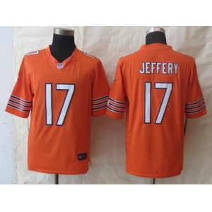 nike nfl jerseys chicago bears #17 jeffery orange[nike limited]