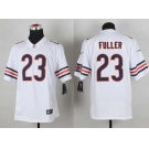 nike nfl jerseys chicago bears #23 fuller white[nike limited][fuller]