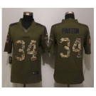 nike nfl jerseys chicago bears #34 payton army green[nike Limited Salute To Service]