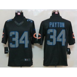 nike nfl jerseys chicago bears #34 payton black[nike limited]