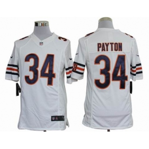 nike nfl jerseys chicago bears #34 payton white[nike limited]