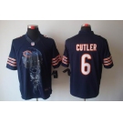 nike nfl jerseys chicago bears #6 cutler blue[helmet tri-blend limited]