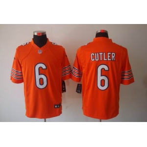 nike nfl jerseys chicago bears #6 cutler orange[nike limited]