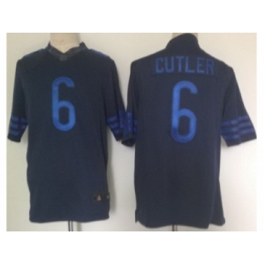 nike nfl jerseys chicago bears #6 jay cutler blue[drenched limited]