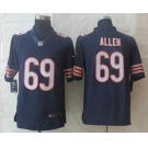 nike nfl jerseys chicago bears #69 allen blue[nike Limited]