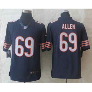 nike nfl jerseys chicago bears #69 allen blue[nike Limited]