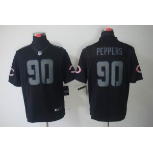 nike nfl jerseys chicago bears #90 peppers black[nike limited]