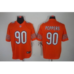 nike nfl jerseys chicago bears #90 peppers orange[nike limited]