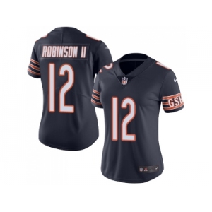 Women Nike Chicago Bears #12 Allen Robinson II Navy Blue Team Color Stitched NFL Vapor Untouchable Limited Jersey