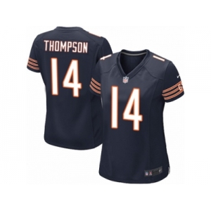 Women Nike Chicago Bears #14 Deonte Thompson Game Navy Blue Team Color NFL Jersey