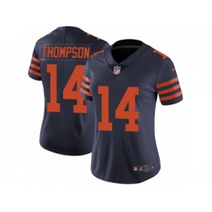 Women Nike Chicago Bears #14 Deonte Thompson Navy Blue Alternate Vapor Untouchable Limited Player NFL Jersey