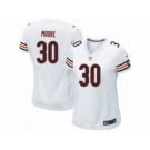 Women Nike Chicago Bears #30 D.J. Moore White NFL Jersey