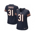 Women Nike Chicago Bears #31 Marcus Cooper Game Navy Blue Team Color NFL Jersey