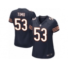 Women Nike Chicago Bears #53 John Timu Game Navy Blue Team Color NFL Jersey