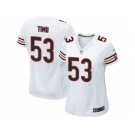 Women Nike Chicago Bears #53 John Timu Game White NFL Jersey