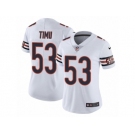 Women Nike Chicago Bears #53 John Timu White Vapor Untouchable Limited Player NFL Jersey