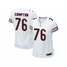 Women Nike Chicago Bears #76 Tom Compton Game White NFL Jersey