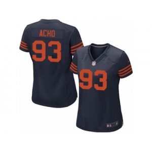 Women Nike Chicago Bears #93 Sam Acho Game Navy Blue Alternate NFL Jersey