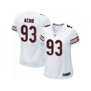 Women Nike Chicago Bears #93 Sam Acho Game White NFL Jersey