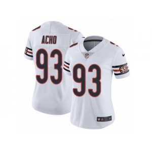 Women Nike Chicago Bears #93 Sam Acho White Vapor Untouchable Elite Player NFL Jersey