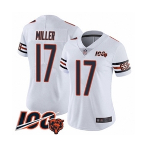 Women's Chicago Bears #17 Anthony Miller White Vapor Untouchable Limited Player 100th Season Football Jersey