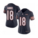 Women's Chicago Bears #18 Taylor Gabriel Navy Blue Team Color 100th Season Limited Football Jersey