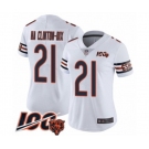 Women's Chicago Bears #21 Ha Clinton-Dix White Vapor Untouchable Limited Player 100th Season Football Jersey