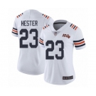 Women's Chicago Bears #23 Devin Hester White 100th Season Limited Football Jersey