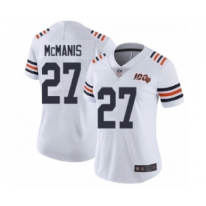 Women's Chicago Bears #27 Sherrick McManis White 100th Season Limited Football Jersey